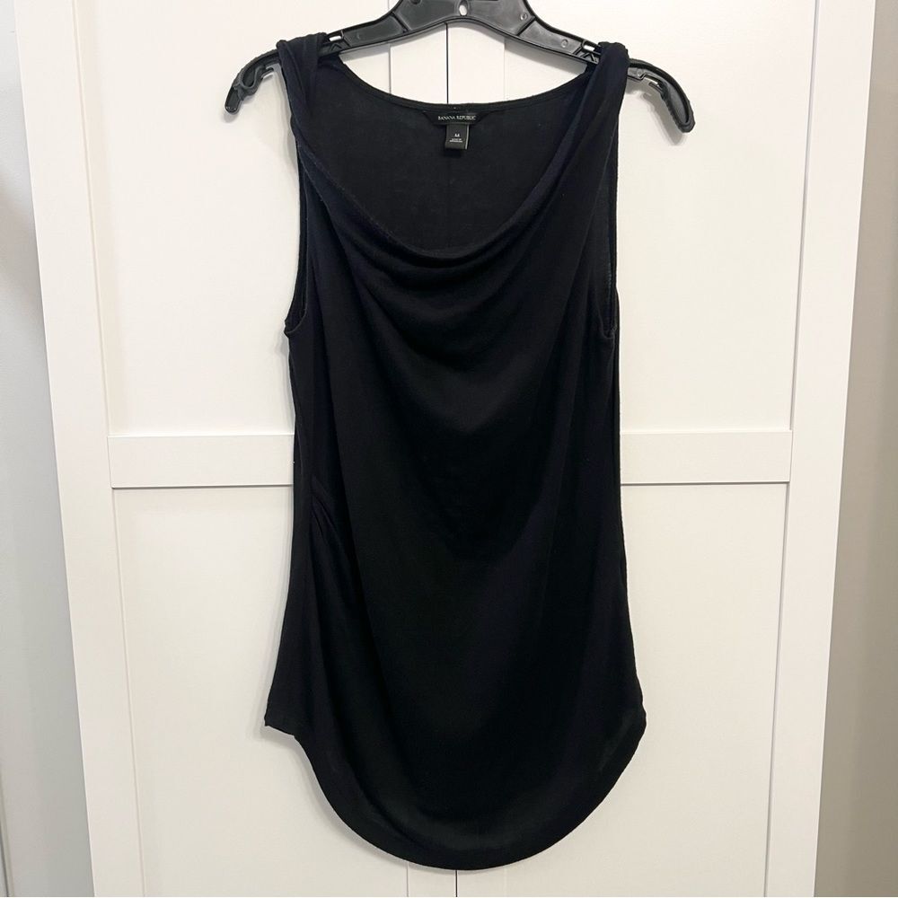 Banana Republic Black Cowl Neck Tank Top